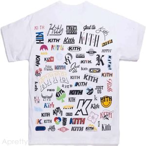 Kith T-shirt 2024 Nieuwe vliegerontwerper Mens Nover tee Monday Exclusieve Back AOP Classic Short Sleeve T-Shirt Kith 352
