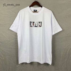 Kith T-shirt Casual Hommes Femmes Qualité T-shirt Floral Kith À Capuche Imprimer Été Quotidien Hommes Hauts En Gros Kith Haute Qualité 5233