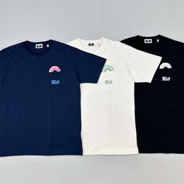 Kith diseñador diseñador de alta calidad camiseta de moda de lujo marca donut donut color cuello redondo manga corta pareja suelta camiseta de fondo para hombres mujeres