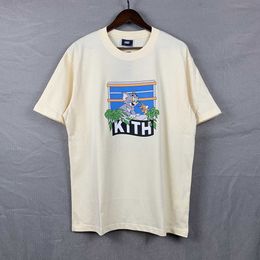 Kith t Shirt Hommes Designer Chemises Tee Workout pour Hommes T-shirt Surdimensionné 100% coton T-shirts Vintage À Manches Courtes Us Size6fig