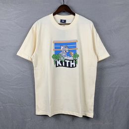 Camiseta Kith Camisetas de diseñador para hombre Camisetas de entrenamiento para hombres Camisetas de gran tamaño Camiseta 100% algodón Camisetas Kith Vintage Manga corta Tamaño EE. UU. 733