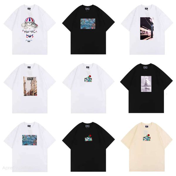 Kith T-shirt surdimensionné nouveau Tokyo Shibuya Box T-shirt Kite Men Femmes Street View de haute qualité Shirts Tee T-shirt Oversize T-shirt surdimensionné Athleisure Kith 487