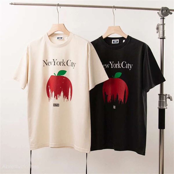 Kith T-shirt x New York Shirt Mens Kite Designer Kith High Quality t Tee Wee Shirts pour hommes T-shirt surdimensionné 100% coton Tshirts Vintage à manches courtes 794