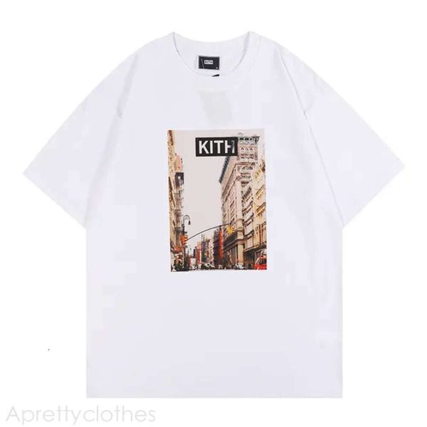 Kith T-shirt x New York Shirt Mens Kite Designer Kith High Quality t Tee Tee Shirts pour hommes T-shirt surdimensionné 100% coton Tshirts Vintage à manches courtes 405