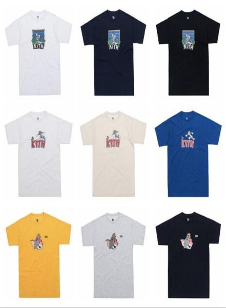 Kith Tom et Jerry Tee Man Women Casual Tshirt manches courtes Sesame Street L Clothes de mode Tees Outwear Tee Tops Quality4315031