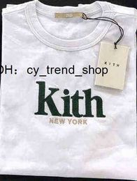 Kith T-shirt broderie T-shirt surdimensionné hommes femmes New York chemise haute qualité été hauts t-shirts G1217 B5q0 Q2th 11