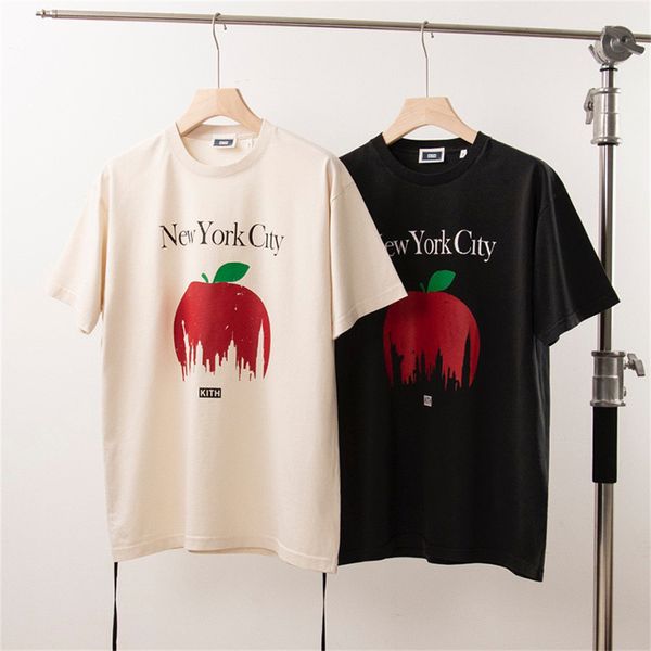 Kith X New York T-shirt Mens Designer T-shirts de haute qualité T-shirts T-shirts pour hommes T-shirt surdimensionné 100% coton kith tshirts vintage à manches