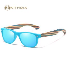 Kithdia flexibele kinderen zonnebril gepolariseerde jongens meisjes baby houten zonnebril UV400 kinderen eyewear bril