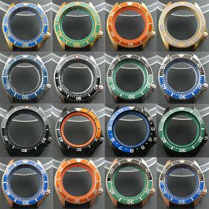 Kits 007 Watch Case Waterbestendige Fit NH35 NH36 Mechanische beweging Roestvrijstalen Caseback Crown Bezel Mod Parts S Dial