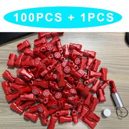 Kits (100 + 1) PCS Sécurité Stop Lock Shop Affichage Affichage Affichage Anti Vol Staglock avec clé magnétique Detacher Antitheft 6 mm Lock