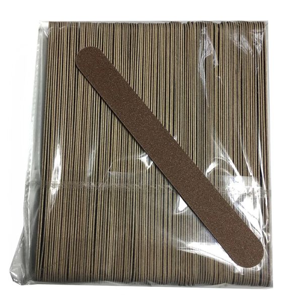 Kits 100pcs nuevos archivos de lija de madera buffers de papel de lija de 18x2 cm desechable removedor de la cutícula callus uv gel para el cuidado de la uña