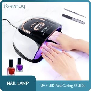 Kits 114W Sécheur à ongles LED Manucure Hine Séchage rapide Tous-nail Gel Screen Smart Capteur LAMPE NOI