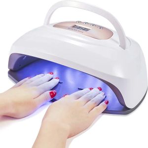 Kits 114W Portable UV LED lampe à ongles compacte Sécheur à ongles Gel Big Salle pour deux mains guérison Light Professional Manucure Pédicure Tool