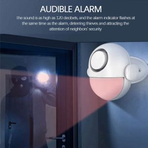 Kits 125dB Home Garage Security Alarm System Antithefft Smart Motion Detector Eu Tuya Puerta/Sensor de ventana Alarma de ladrón inalámbrico