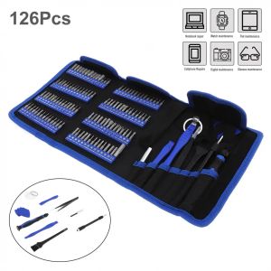 Kits 126pcs / Set Chrome Alloy Steel Precision Telecommunications Repair Tools for Notebook / Phone / Electronic Watch / Digital Products