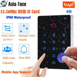Kits 13.56MHz Tarjeta RFID WiFi Tuya Smart Door Poor Access Control de control de control Bluetooth Bluetooth Controlador de acceso a la puerta de la puerta