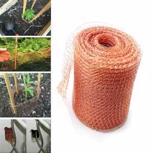 Kits 1pcs Pest Control Soffite Soffite Pure Copper Mesh Filtre tissé 3 / 6M Fils Emballage Sanitary Food Grade for Rat Rodent Slug Snail