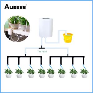 Kits 2/4/8/12/16 Pompen SelfWatering Kits Automatische Timer Waterers Druppelirrigatie Kamerplanten Watering Apparaat Huis Tuin Gadgets