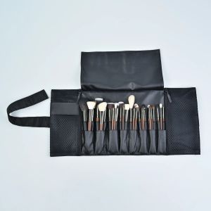 Kits 24 poches de maquillage multifonction noir sac de pinceaux de rangement outils cosmétiques professionnels pour pinceaux dlya kistey organayzer