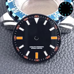 Kits 28,5 mm diameter Watch wijzerplaat Bluegreen Lumineuze wijzerplaat voor NH35/M8215/E2824 Watch Movement Accessories
