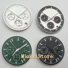 Kits 31,5 mm VK63 CALLE BLACK VERT VACTURE VACE VERS VERT LUMINENT JAPON VK63 Quartz Mouvement Watch Needls Accessoires