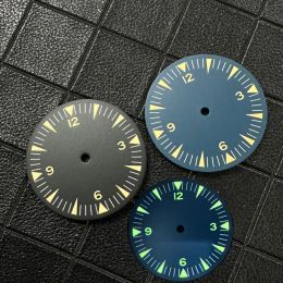 Kits 31 mm Yellowgreen NH35 Dial Luminous Watch Dial Modified Watch Accessories 369 Dial voor NH35/NH36/70/4R/7S -beweging