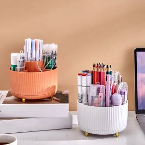 Kits porte-stylo rotatif à 360 degrés de grande capacité crayon stylo papinerie en plastique de bureau