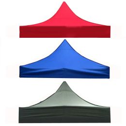Kits 420d épaissir Gazebo toit tissu rouge bleu vert couleur pare-soleil tente couverture supérieure Gazebo remplacer accessoire 2x2m/2x3m/3x3m/3x4.5m/3x6m