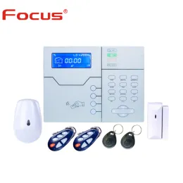 Kits 433MHz Engelse spraakprompt Wireless RJ45 TCP IP -alarm 4G GSM Smart Security Home Alarm System met app -besturingselement