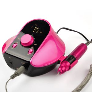 Kits 45 w Professionele Elektrische Nagelboor Hine Hoge Snelheid 35000 rpm Manicure Hine met 6 Nail Boren Nagelvijl