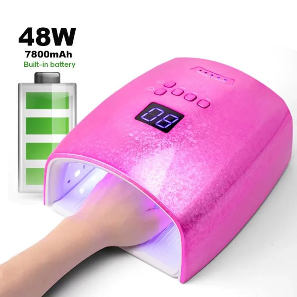 Kits 48W SUNUV lampe à ongles rechargeable Sécheur de vernis à ongles sans fil manucure hine UV Light pour ongles lampe à LED UV à ongles sans fil UV