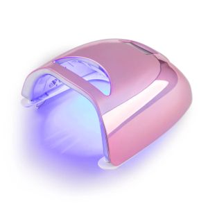 Kits 48W lampe à ongles LED UV sans fil pour manucure Placage rechargeable Sèche-ongle rose pour durcisser la lampe polonaise en gel sans fil