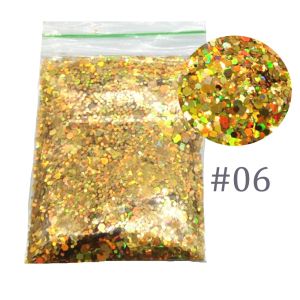 Kits 500g Holografische Effect Nagel Glitter voor Uv Gel Polish Mix Hexagon Glitter Sparkles Acryl Nail Art Glitter Pailletten 1/2/3 Mm