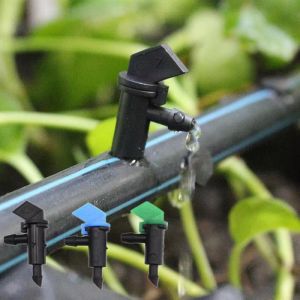Kits 50pcs 4/7mm Micro goutte à goutte réglable émetteur émetteur drapeau de jardin goutteurs d'irrigation pour système d'arrosage de jardin à effet de serre de cour