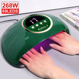 Kits 69leds Professionele UV LED Nail Dryer Lamp voor het drogen van alle nagelgel Pools Infrared Sensor Nail Lamp voor manicure salon gereedschap