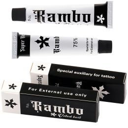 Kits 75% 5/10/20 / 100pcs Rambo Proaegis Tattoo Cream Avant percer de maquillage permanent lèvres des sourcils Skin 10g