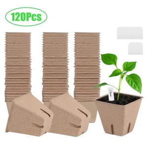 Kits 8 cm Tuinzaden Startbekers Biologisch afbreekbare Turfpotten Kas Kwekerijpotten Zaailingenbakken Planten Bloempot Tuingereedschap