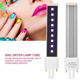 Kits 9W Nail Light Tube Bulbe pour le gel à ongles Sécheur de durcissement 365 + 405 nm LED / lampe UV Remplacement