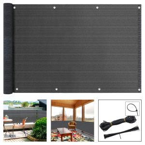 Kits Balkon Privacyscherm Cover Zonnescherm Net Ventilatie Zonnescherm Uv-bescherming Balkon Mesh Net voor Tuin Patio Hek Achtertuin