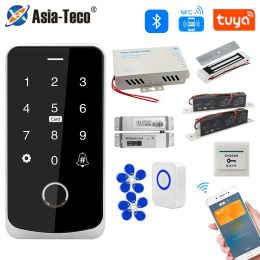 Kits Point d'accès au clavier Bluetooth WiFi Tuya Application Contrôle d'accès Kit d'alimentation NFC Empreinte digitale Kit rétractable Salle d'évacuation