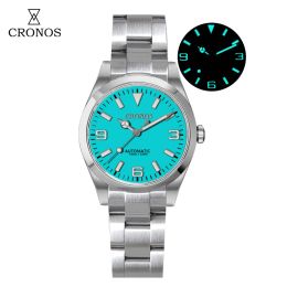 Kits Cronos Luxury Men's Watches 36mm Explore Climbing Series Fashion Couples Sport Watch Unisex Automatic Mechanical Watch 10Bar