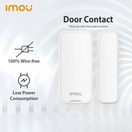 Kits Dahua imou Smart 433MHz Ventana inalámbrica del sensor magnético detector de sensor de sensor magnético para interiores para el sistema de alarma de seguridad del hogar (batería no incluye)