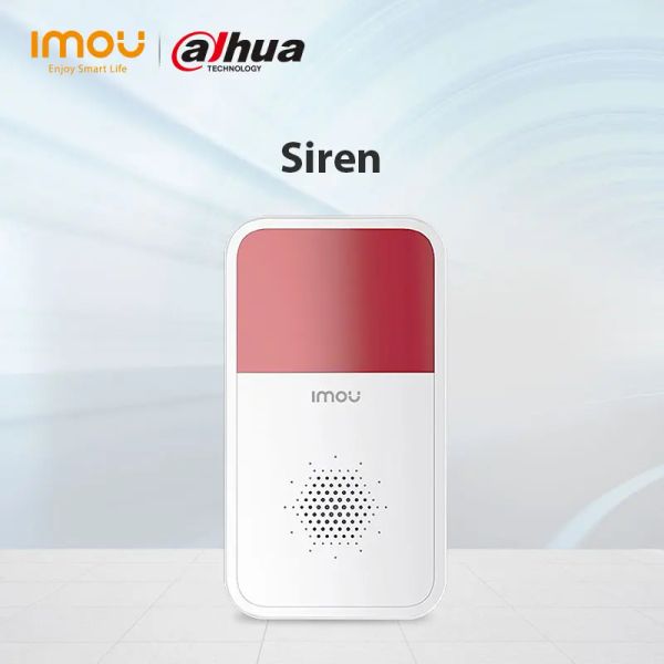 Kits dahua imou smart wireless strobe sirren sound phare alarm alarm intérieur avec batterie lithium 433 mhz pour le système d'alarme de sécurité à domicile