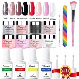 Kits kit en poudre kit d'ongles 8 couleurs