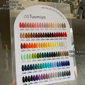 Kits Eleanuos Nieuwe 60 kleuren gel nagellakset semi permanente gel vernis primer UV LED Immersion Polishing Nail Art Gel Salon 15 ml