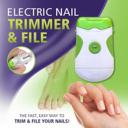 Kits de cortauñas eléctrico y lima de uñas, herramienta electrónica para manicura y pedicura, Herramientas para cortaúñas, cortador de uñas Coupe Ongle