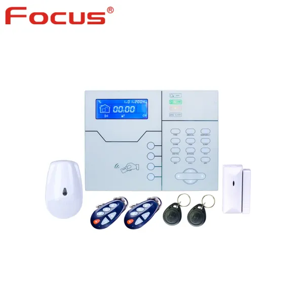 Kits Focus 868MHz Italian Voice STVGT Wireless RJ45 TCP IP GSM Smart Security Home Alarm System Contrôle par webie sur PC et App