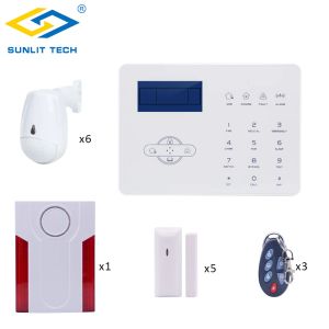 Kits Focus Stiiib Wireless Wireless GSM PSTN Alarm System For Home Fambur Security WiFi Pet Immune Pir Porte Magnet Dayt avec stroboscopie