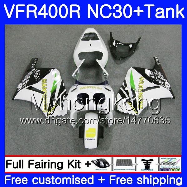 Kits para HONDA RVF400R VFR400 NC30 HANNSpree verde V4 VFR400R 89 90 91 92 93 269HM12 RVF VFR 400 R VFR 400R 1989 1990 1991 1992 1993 Carenado