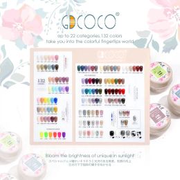 Kits gdcoco vernis à ongles carte de couleur de couleur longue usure LED / uv soakoff gel haute qualité pour profession nail art salon